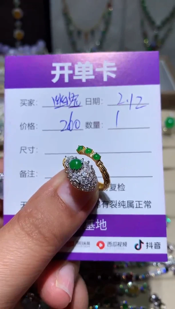 【闪购商品】翡翠耳饰未镶嵌幽逸风萧萧