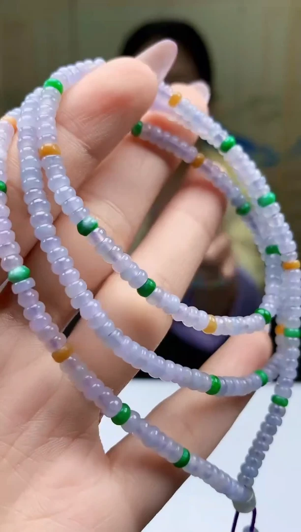 【闪购商品】定制翡翠未镶嵌4902ty-毛货珠链45