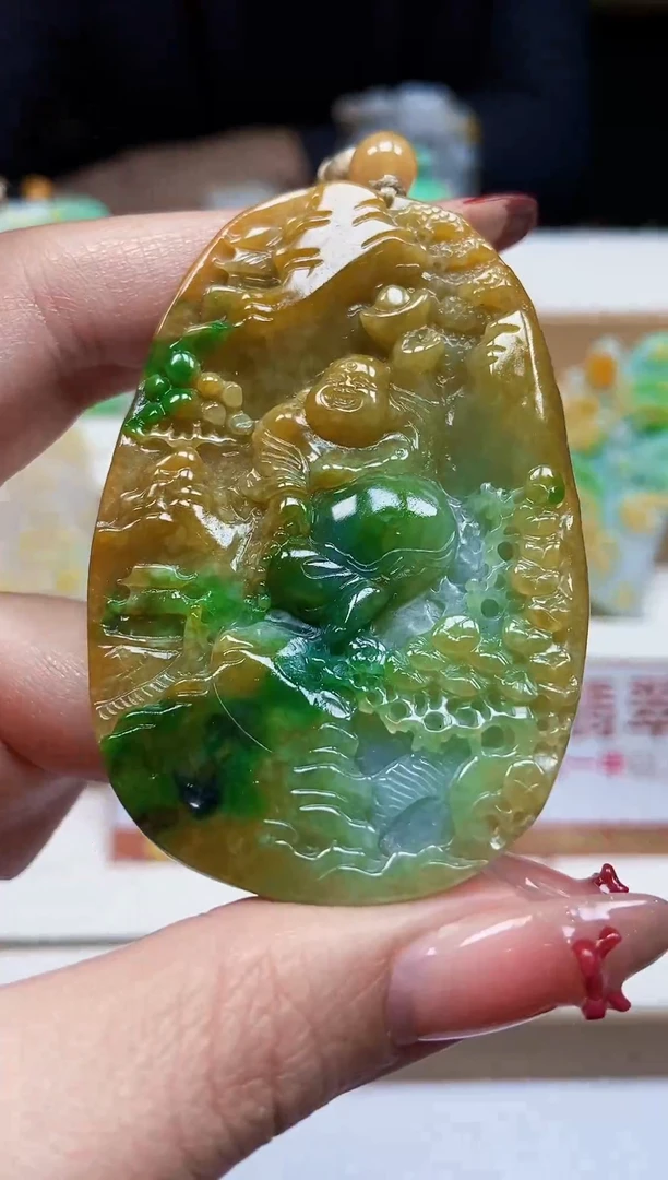 颈饰未镶嵌翡翠翡翠A货
