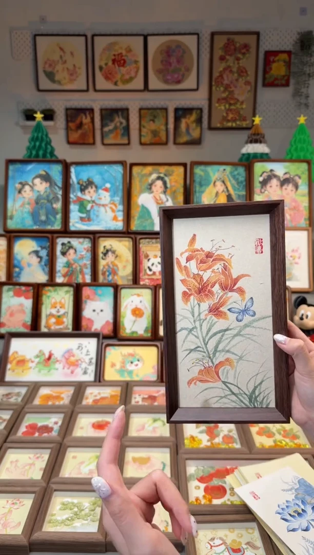 国画小百合 手绘国画27