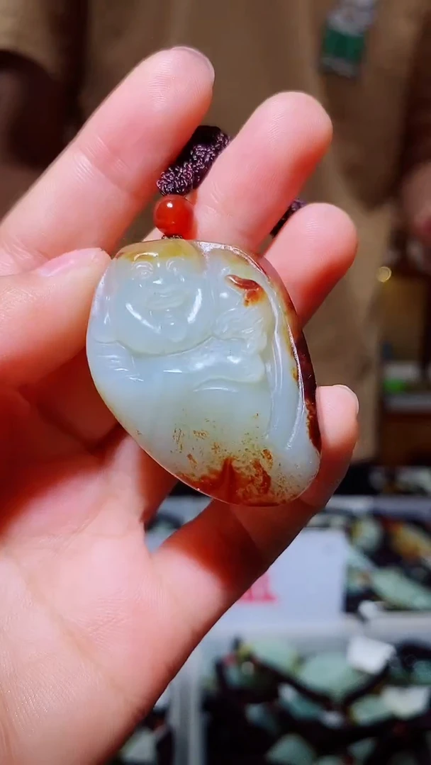 和田玉未镶嵌挂件1