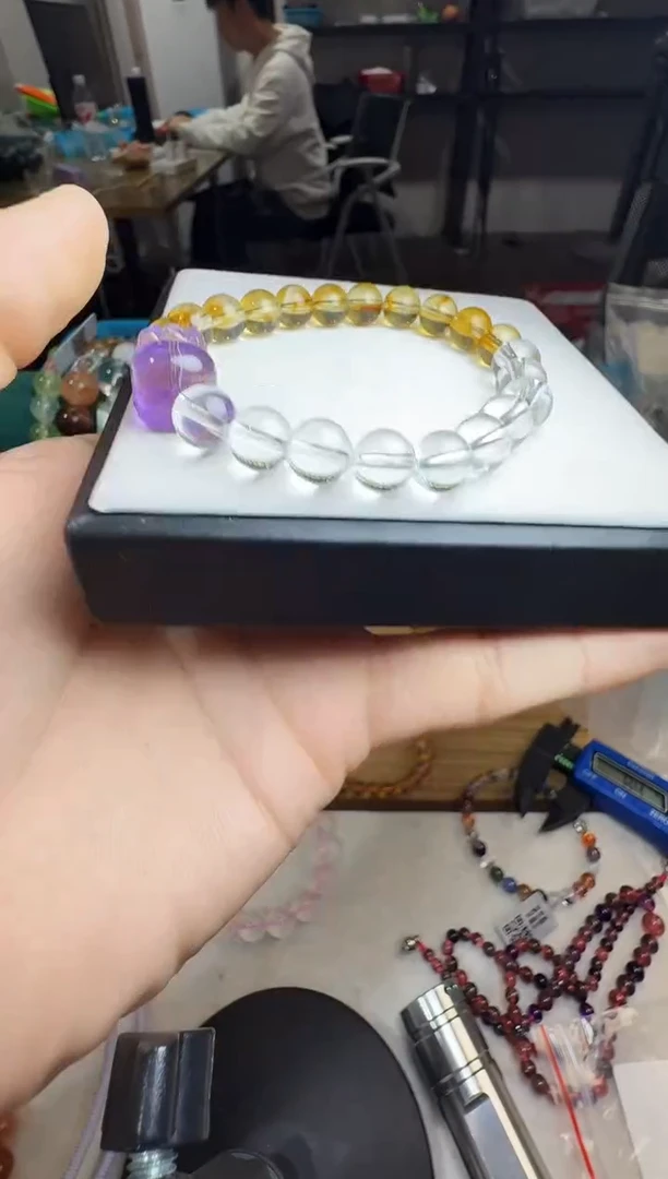 未镶嵌手链水晶晶0475 约8mm