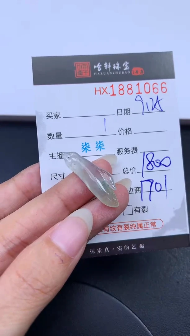 未镶嵌挂件翡翠之**?哈轩 挂件1