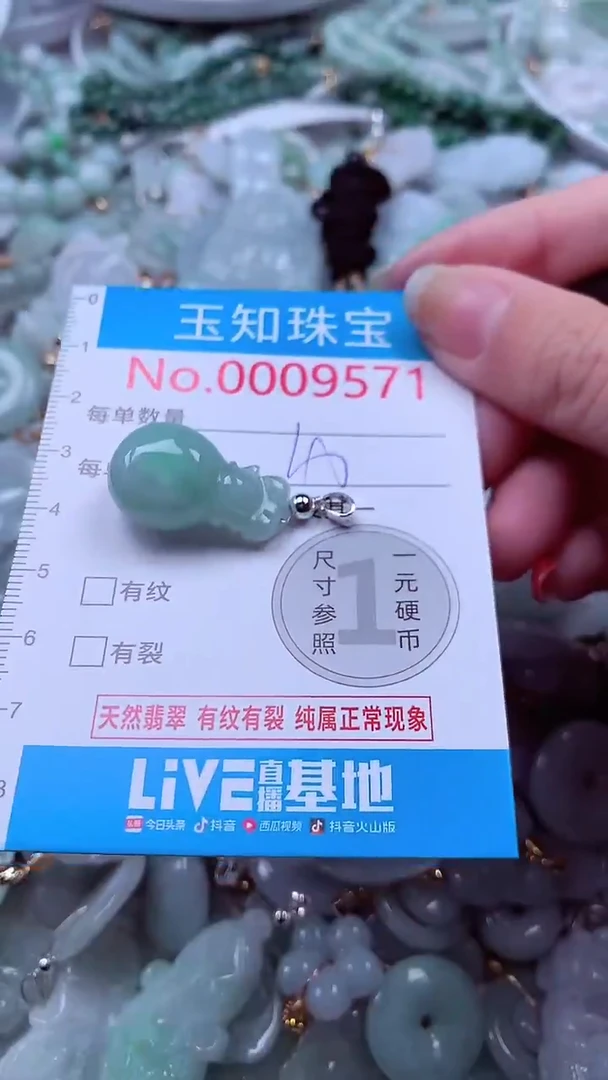 吊坠(不含链)未镶嵌翡翠9571