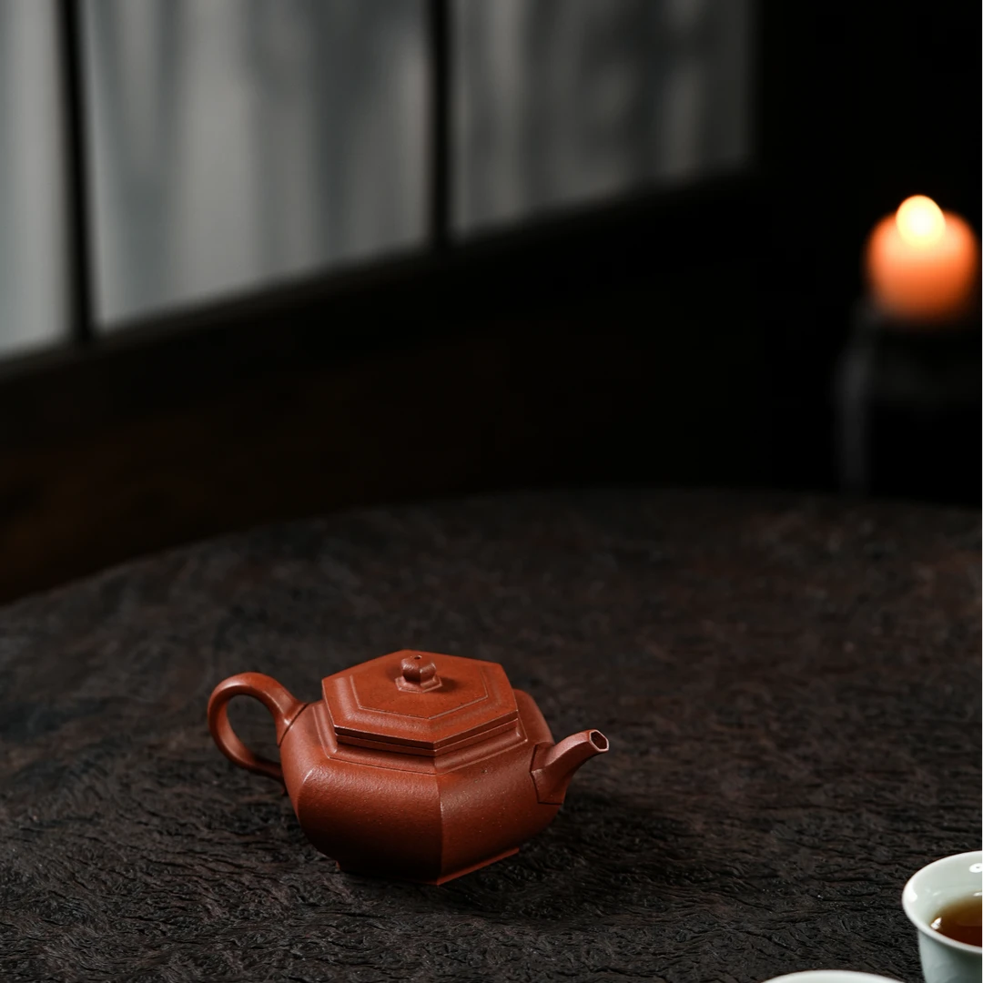 树见造物×尧日辰光丨《大彬六方》 黄龙山野山红泥 160cc