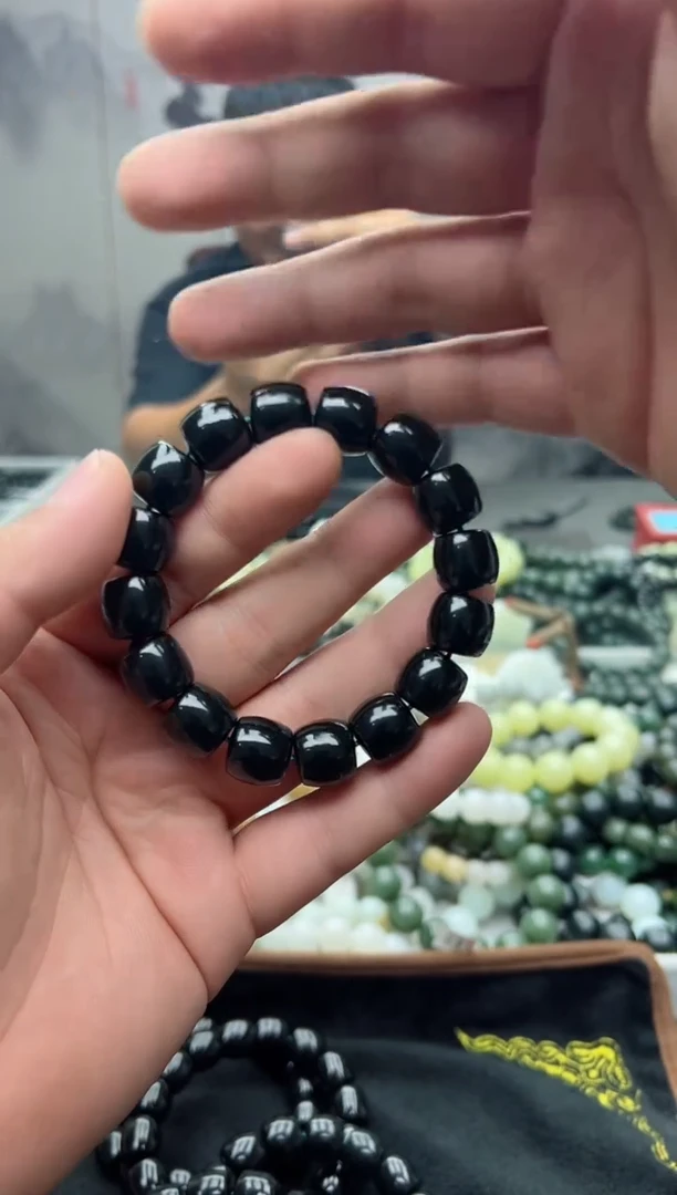 手串未镶嵌和田玉新疆塔县黑青14