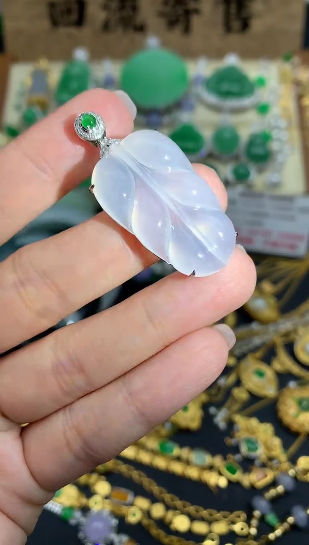 【闪购商品】翡翠颈饰18K金镶嵌393-中国好珍宝