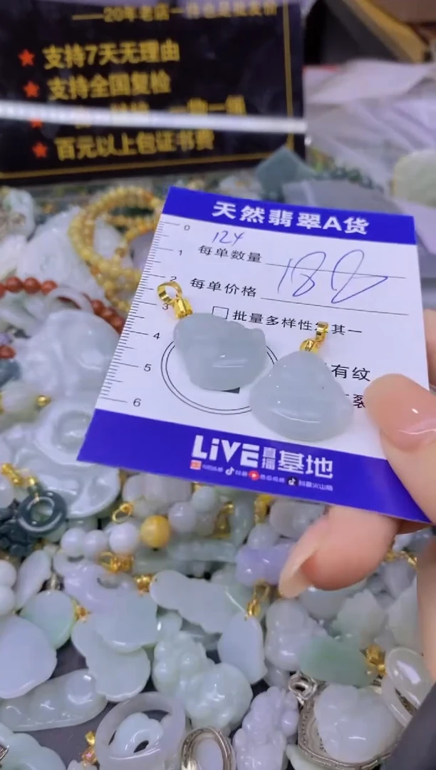 翡翠未镶嵌颈饰天然翡翠A货批量多样性发一件