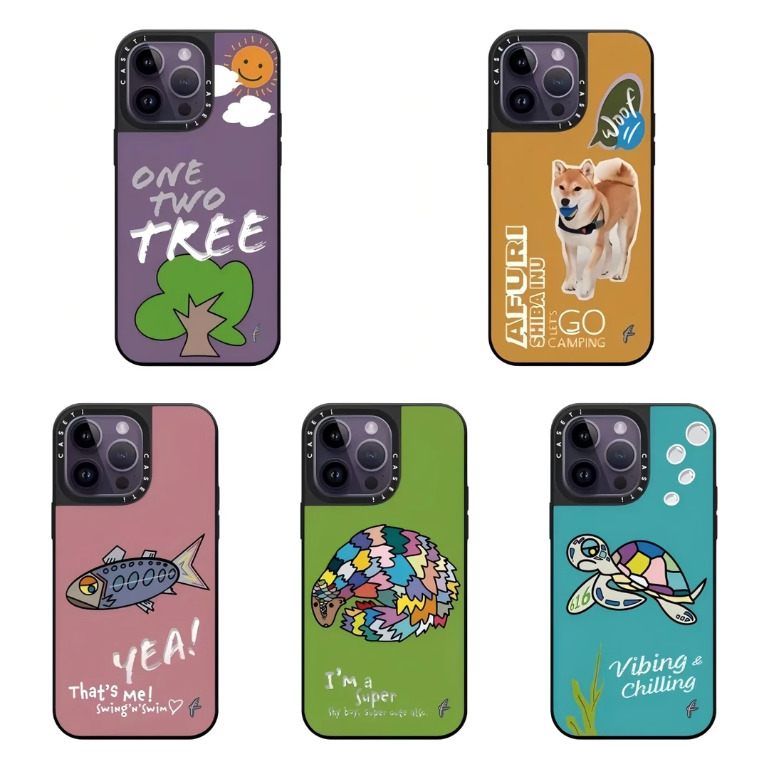 CASETi联名陈柏霖同款黄色小柴犬海龟适用iPhone16ProMax15手机壳