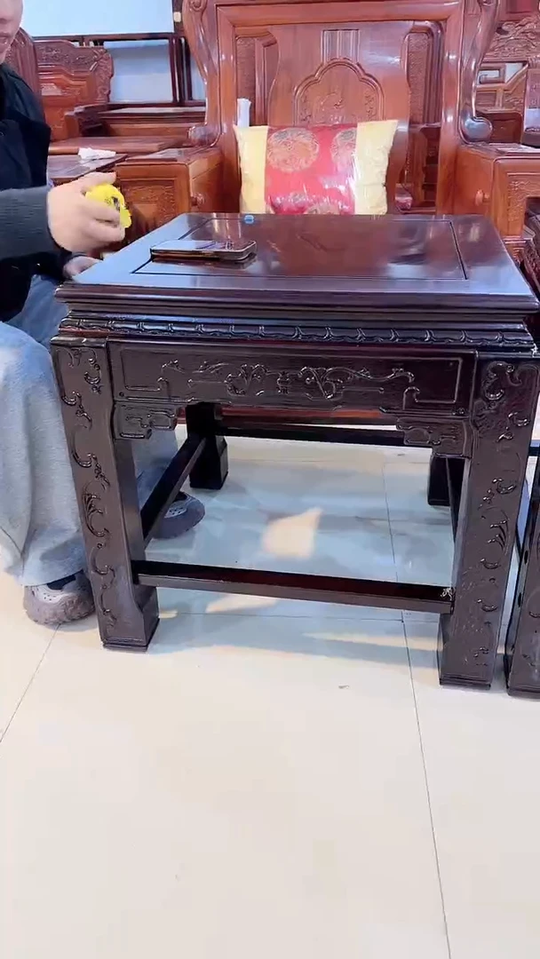 花梨木类成套家具非洲酸枝边几（微瑕