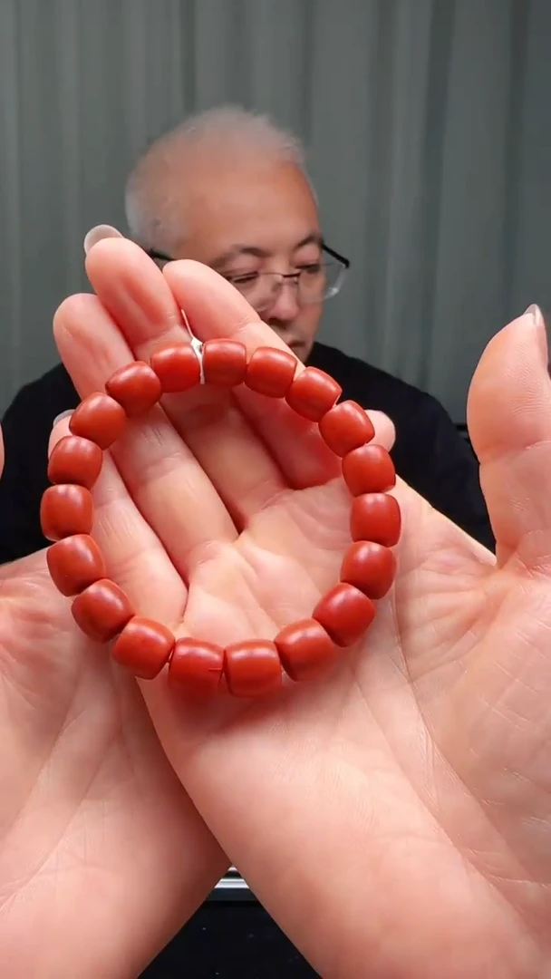 南红玛瑙多样性发一件未镶嵌10mm阿东寨直切单圈