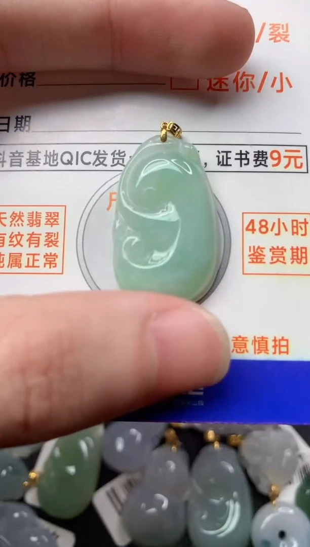 【闪购商品】翡翠颈饰18K金镶嵌12.......