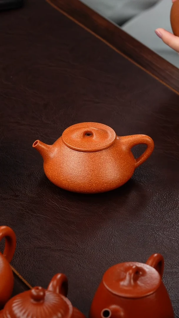 茶壶紫砂侯峰冷金黄满瓢180cc