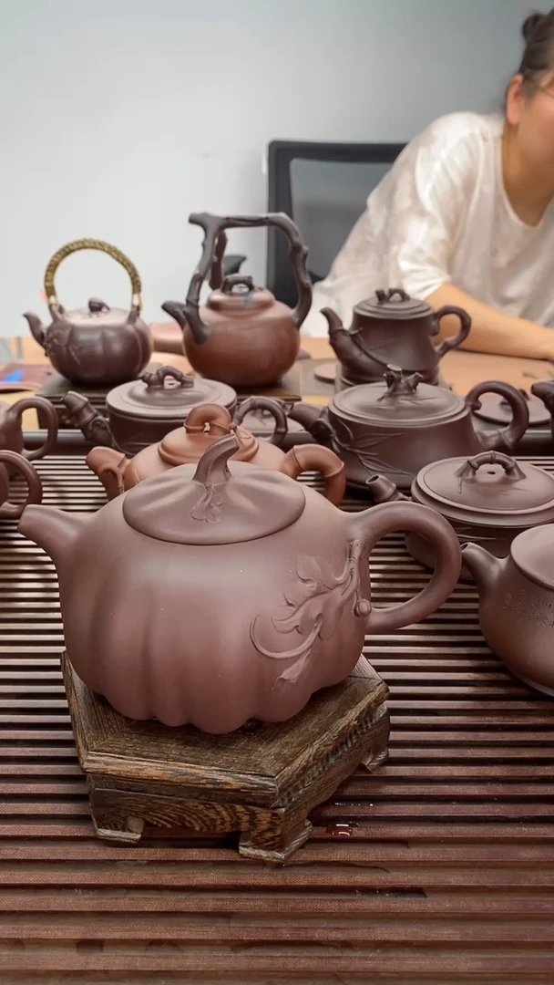 茶壶紫砂南瓜孤品不退不换280毫升紫泥