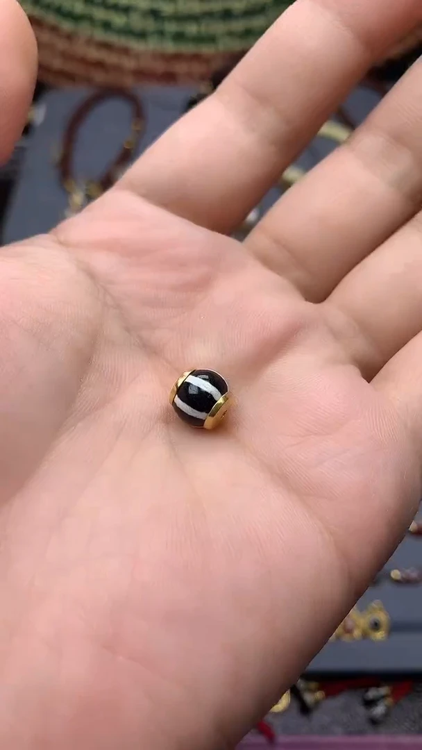 玛瑙/玉髓单珠18K金镶嵌御****825060270666