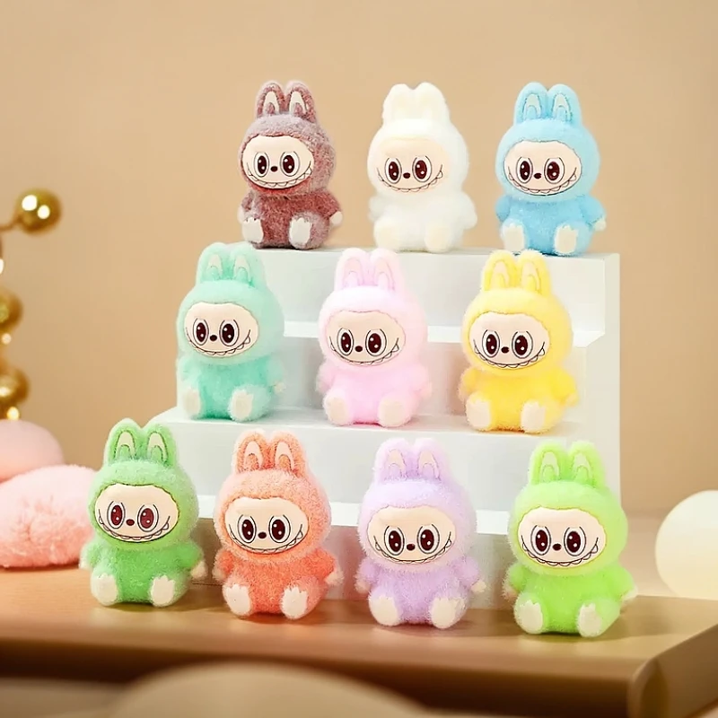 （九宫格+对对碰）植绒拉布布diy可爱桌面小摆件