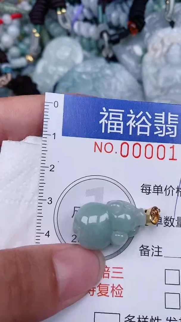 翡翠未镶嵌颈饰...0000128