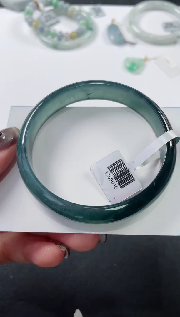 未镶嵌手镯翡翠基地发货H2782 59+