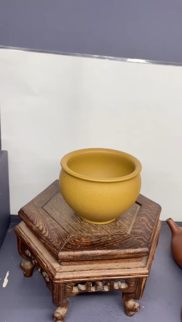 茶壶紫砂黄金段 圆融杯