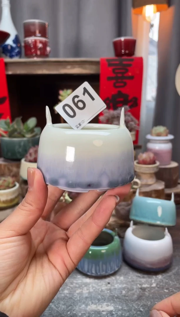 【闪购商品】摆件061小芳知木花盆编号