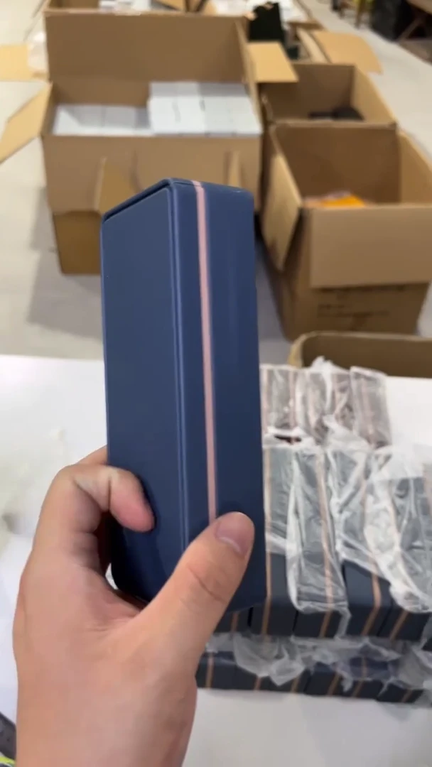 紫砂茶叶罐2泡触感小铁盒25个蓝灰色