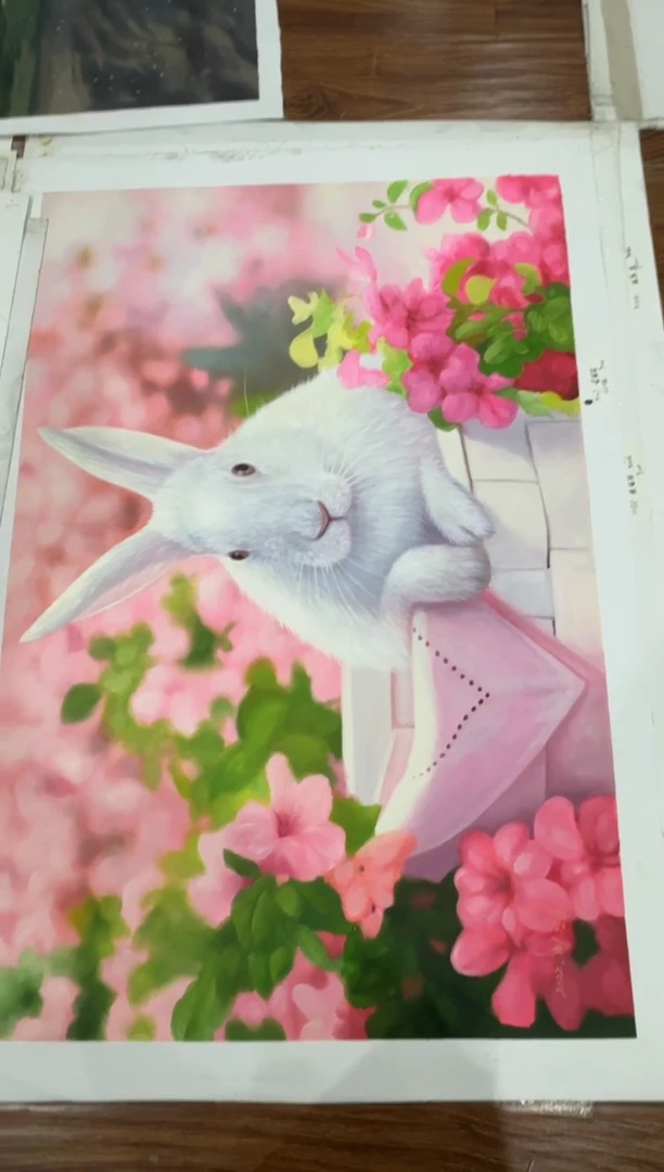 油画【特价】朝鲜画家原创手绘油画作品