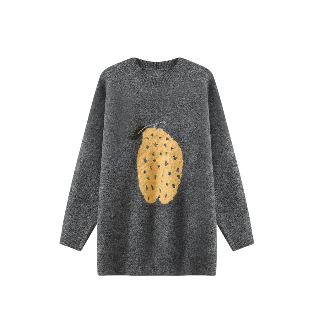 【封后轻奢设计】2024冬季新款时尚百搭宽松针织毛衣113