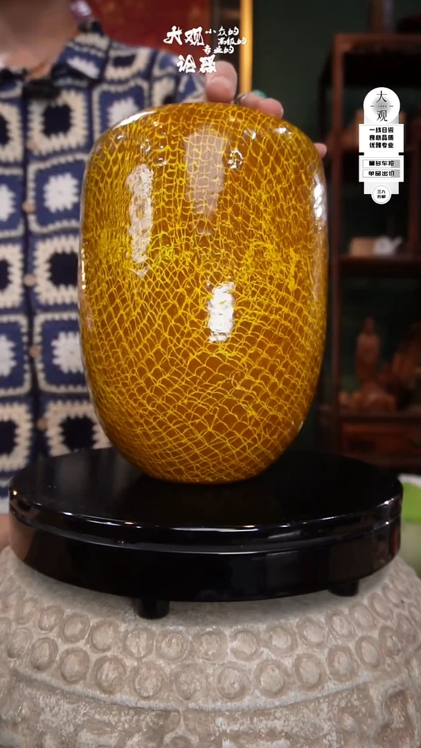 瓷片俊*侯大观论器花瓶