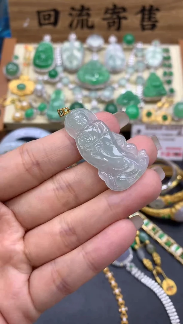 【闪购商品】翡翠颈饰18K金镶嵌135-中国好珍宝