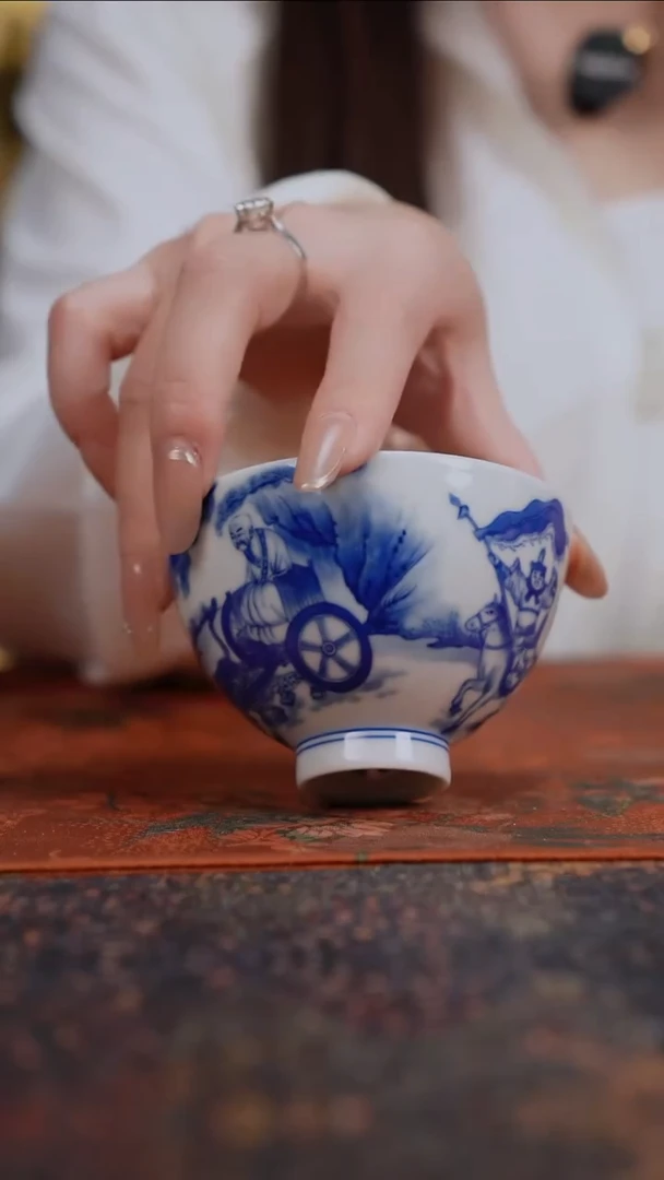 景德镇陶瓷杯碗柴烧多人