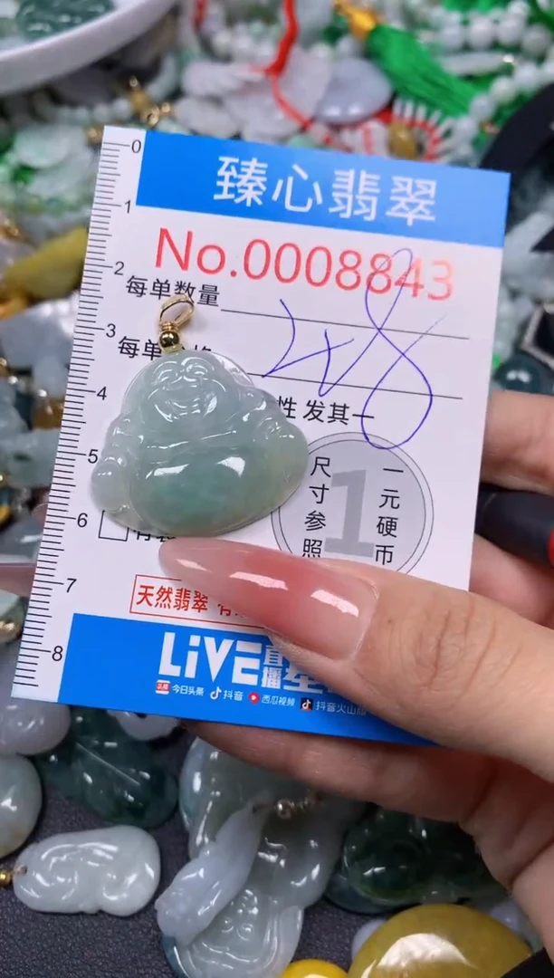 【闪购商品】翡翠颈饰未镶嵌含绳0008843