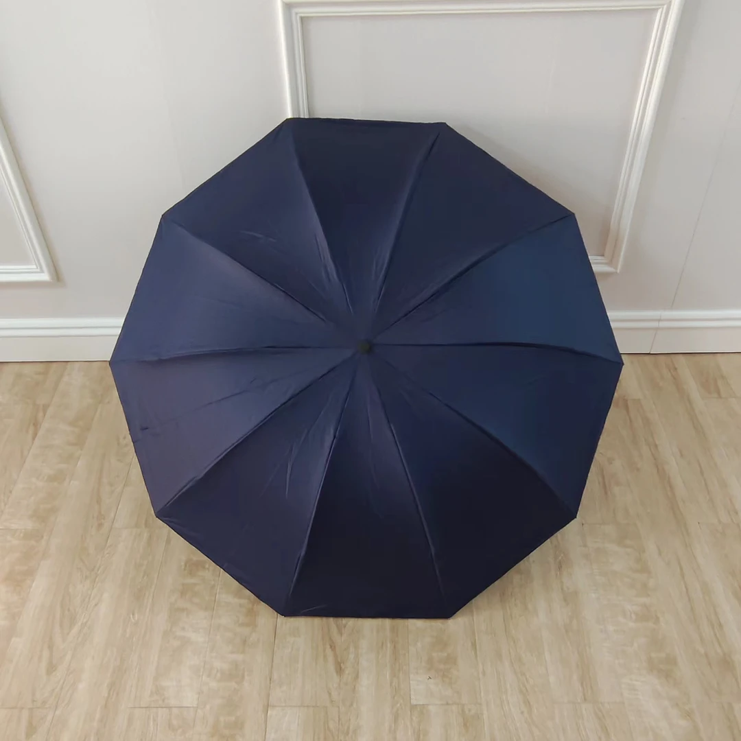 雨之蓝外贸纯色高工10股伞晴雨伞遮阳伞雨伞双人伞品牌伞工厂直发