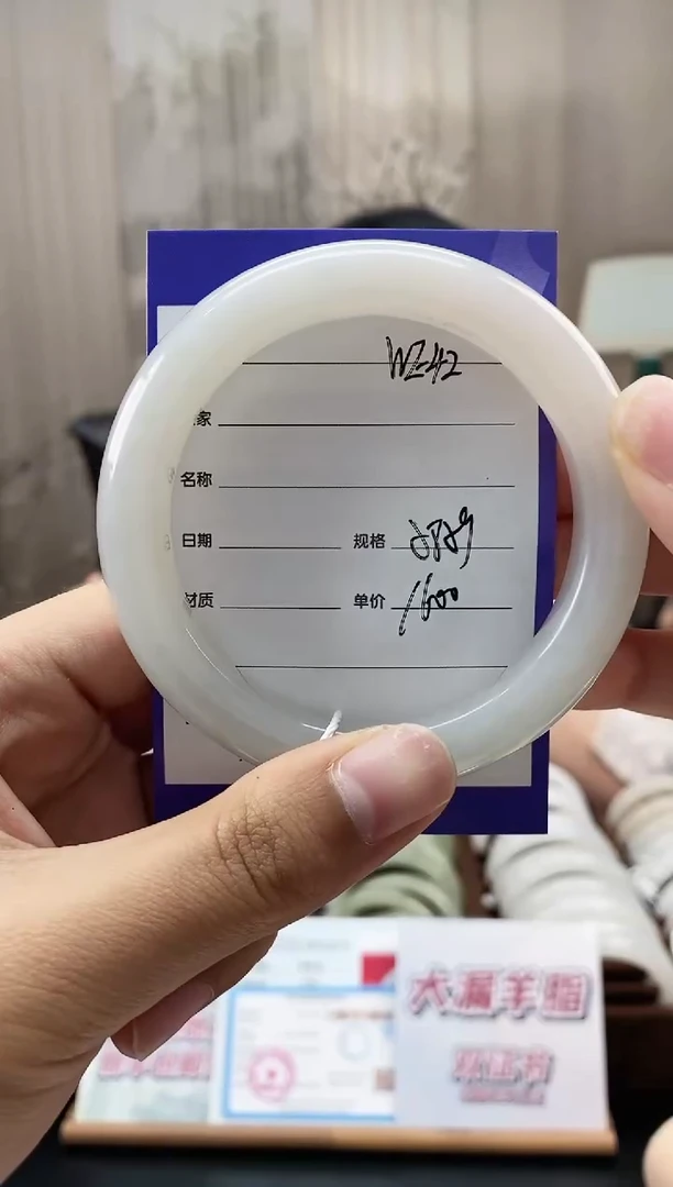 未镶嵌手镯和田玉WE42微色差