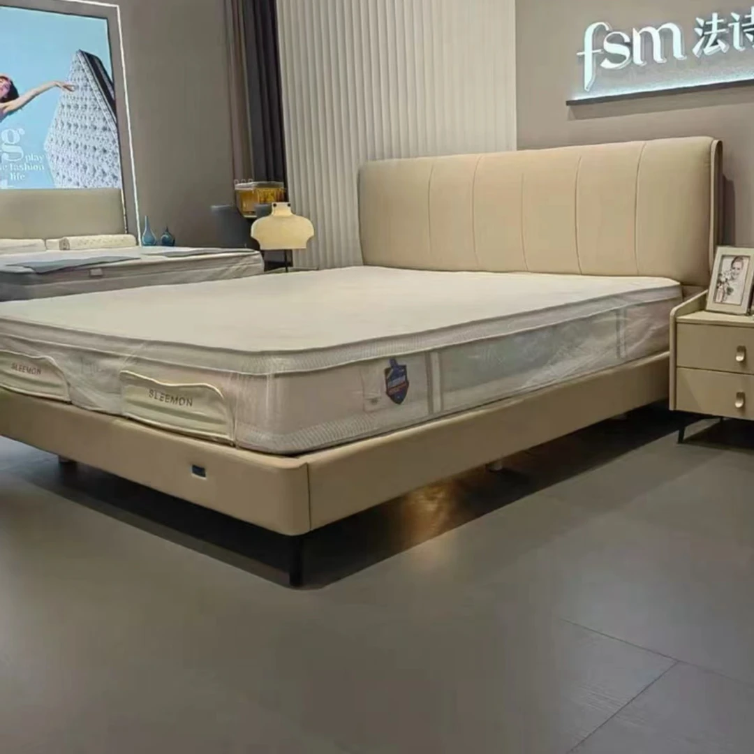 150*190 孤品轻奢头层牛皮软床清仓2号