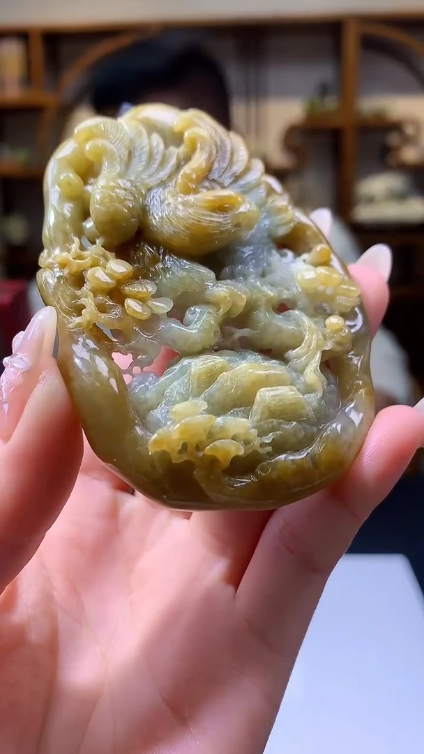 【闪购商品】定制翡翠未镶嵌8005jj-毛货挂件91