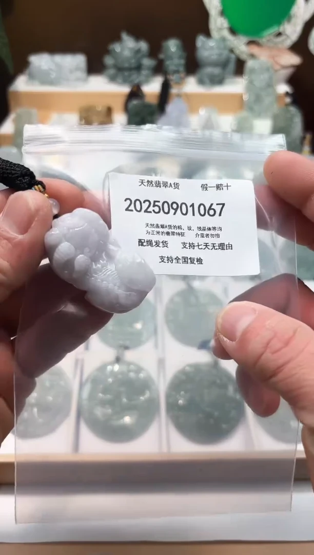 颈饰未镶嵌翡翠天然翡翠A货1129