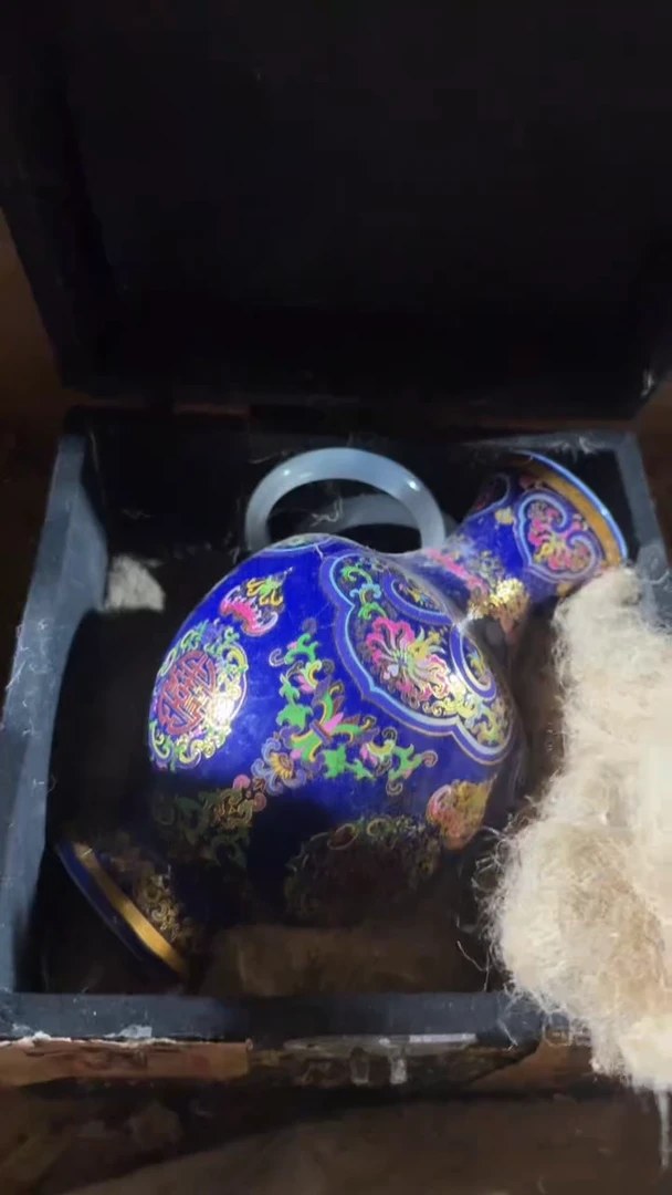 香榧木1个开封蓝色次修正方形小小盒子蓝蓝链接