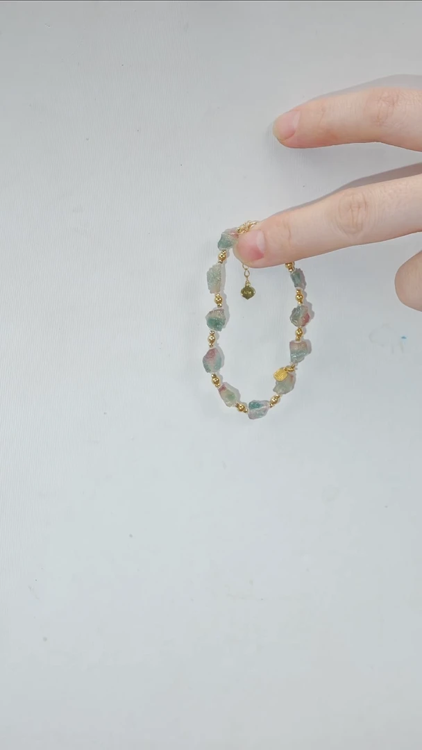 手链18K金镶嵌碧玺手链