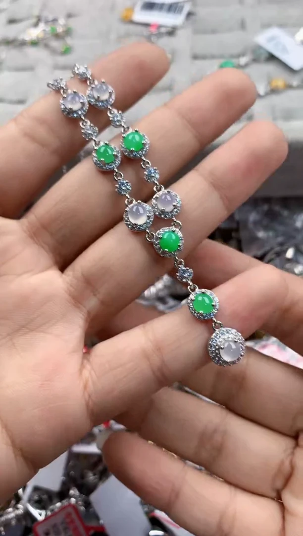 银S925镶嵌戒指翡翠10               4