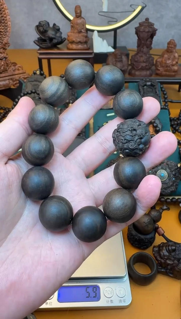 贡木手串/手链《巴布亚贡木》新品2.0搭配貔貅单圈手串