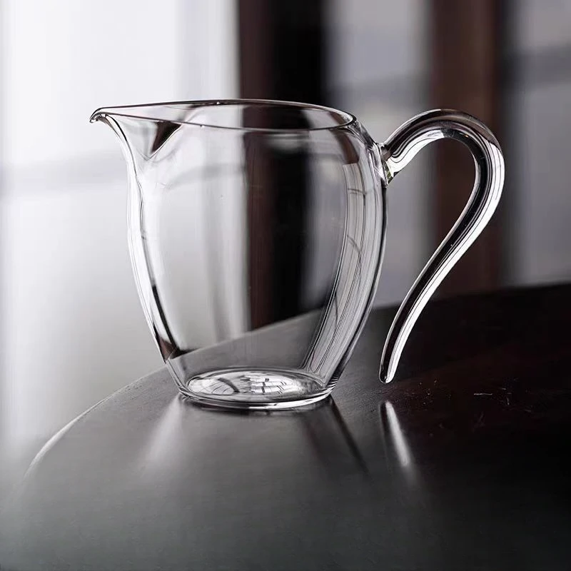 (HQ)330毫升大号金标透明草堂公杯主人杯茶道