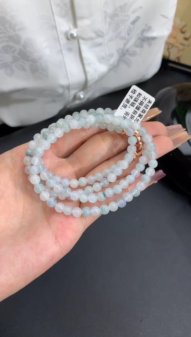 【闪购商品】翡翠手链未镶嵌卡5mm