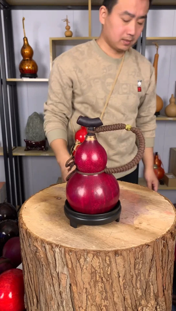 非遗大漆天然酒葫芦一物一拍