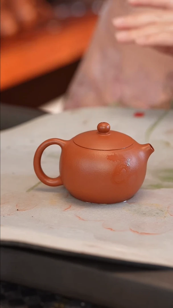 茶壶紫砂全手 宽口 170cc 西施 大红袍