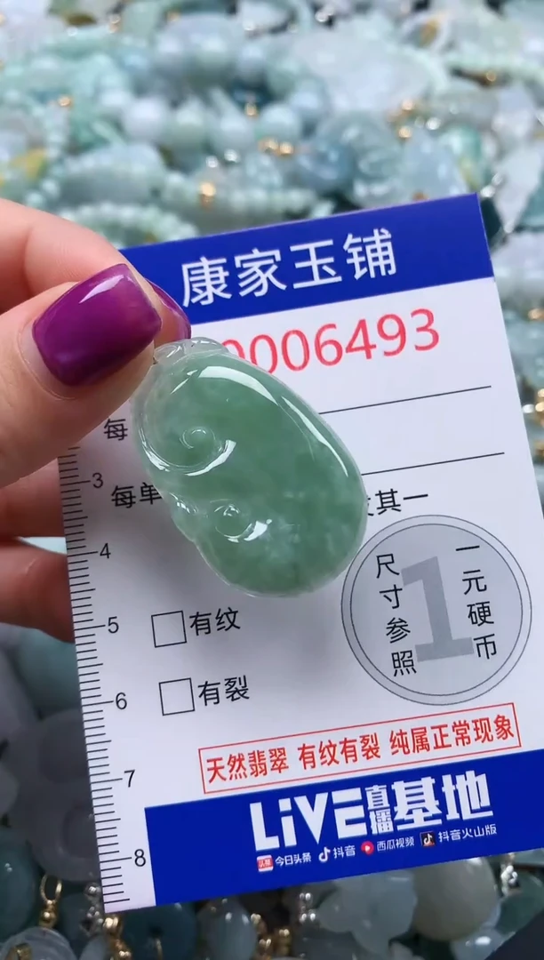 颈饰未镶嵌翡翠6493