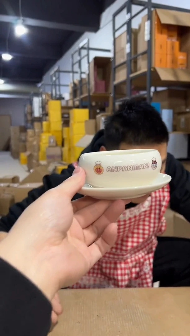 【闪购商品】杯面包超人小圆碗加圆碟2件套