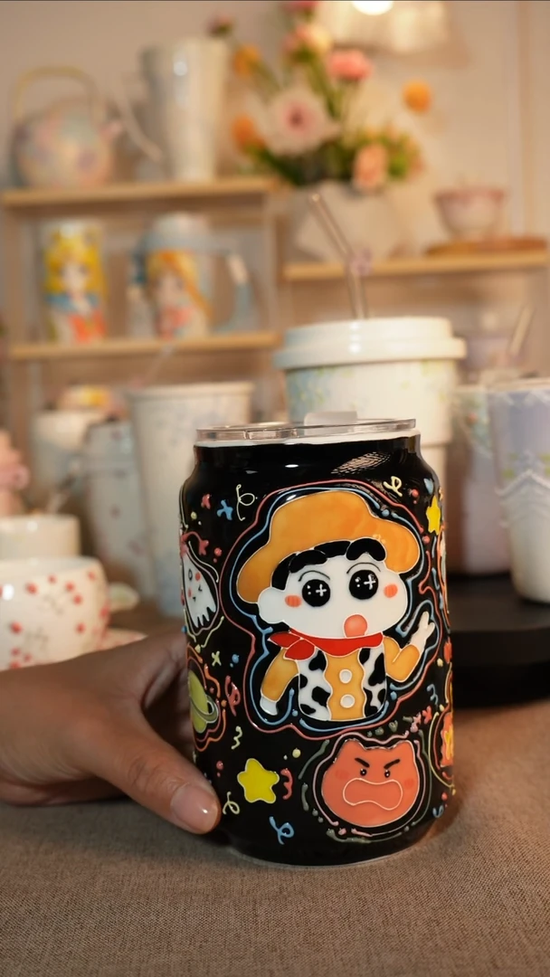 景德镇手绘的杯子