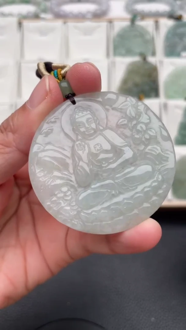 颈饰未镶嵌翡翠天然缅甸翡翠A货196