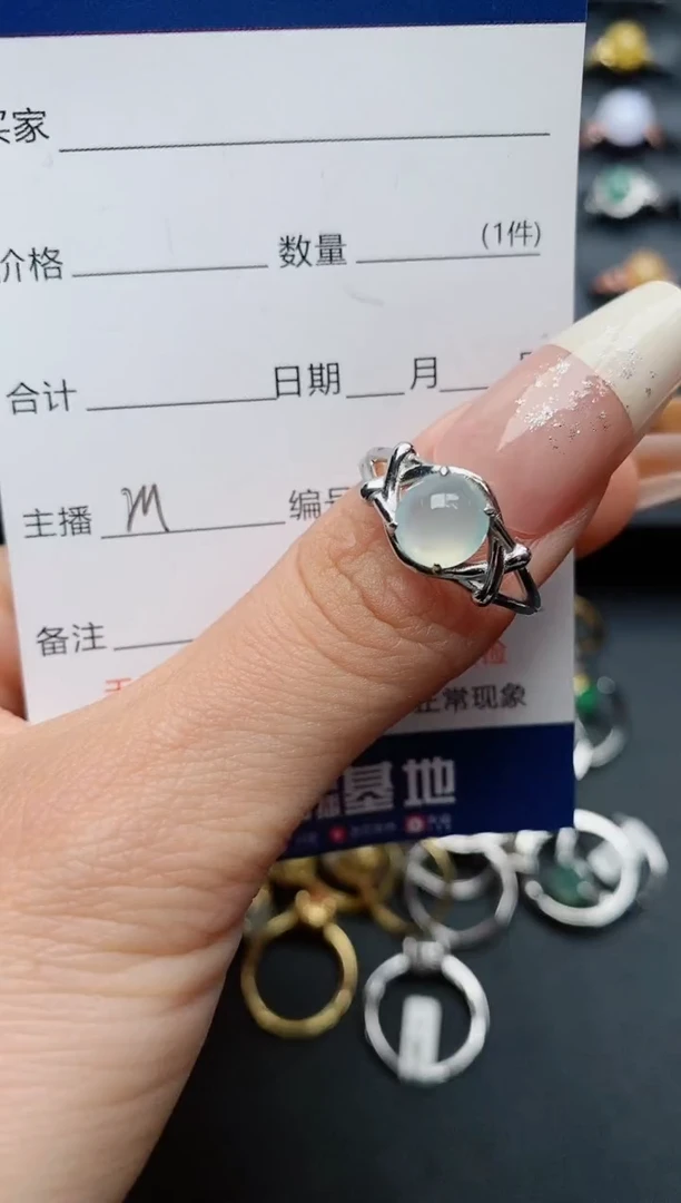 【闪购商品】翡翠戒指银S925镶嵌...........