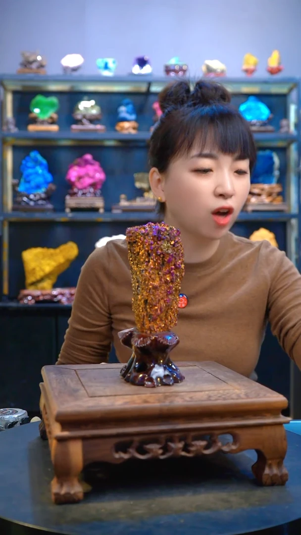 石材石*精品矿物晶体摆件